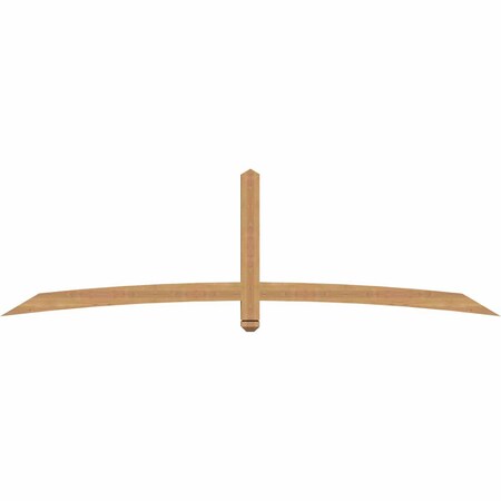 Ekena Millwork Bellingham Timber Gable Bracket, Western Red Cedar, 96"W x 28"H x 3 1/2"D x 3 1/2"F, 7/12 Pitch GBW096X28X0404BEL00SWR